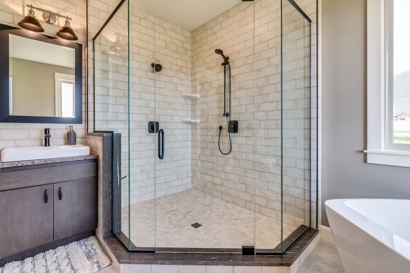Black Framed Glass Shower Enclosure